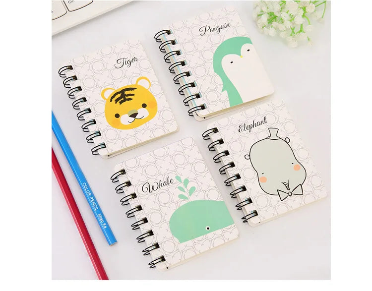 5 Pcs Especial Criativo Dos Desenhos Animados Bonito Engrossado Bobina Notebook Bloco de Notas Portátil Estudante Papelaria Livro Atacado Fábrica