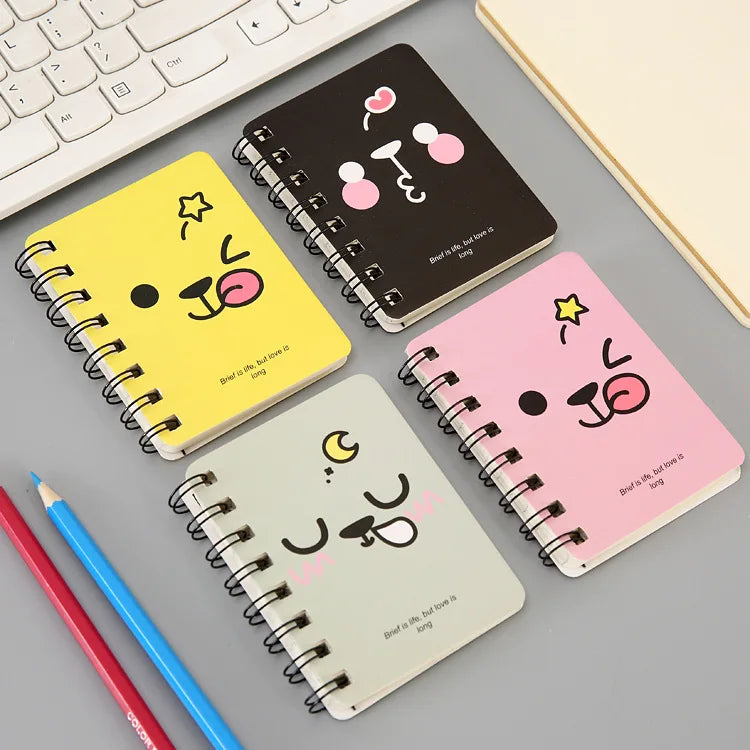 5 Pcs Especial Criativo Dos Desenhos Animados Bonito Engrossado Bobina Notebook Bloco de Notas Portátil Estudante Papelaria Livro Atacado Fábrica