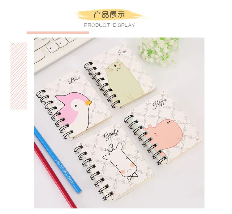 5 Pcs Especial Criativo Dos Desenhos Animados Bonito Engrossado Bobina Notebook Bloco de Notas Portátil Estudante Papelaria Livro Atacado Fábrica