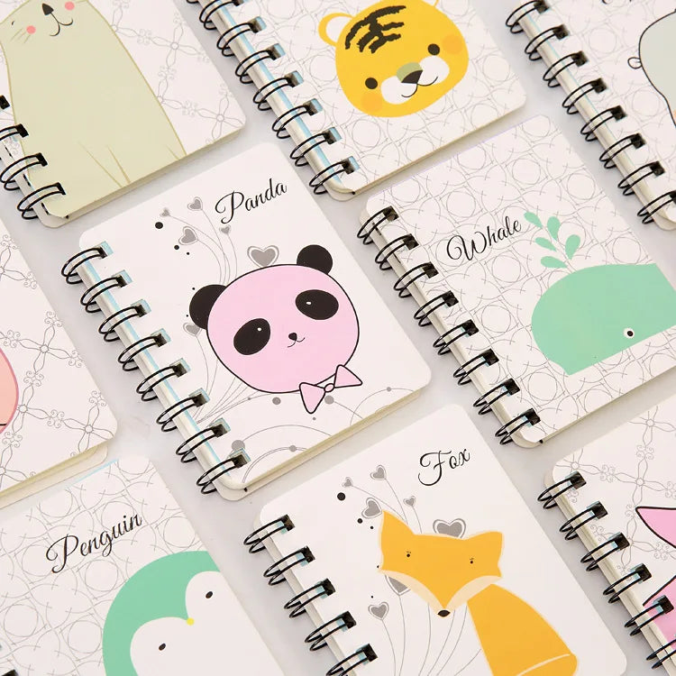 5 Pcs Especial Criativo Dos Desenhos Animados Bonito Engrossado Bobina Notebook Bloco de Notas Portátil Estudante Papelaria Livro Atacado Fábrica