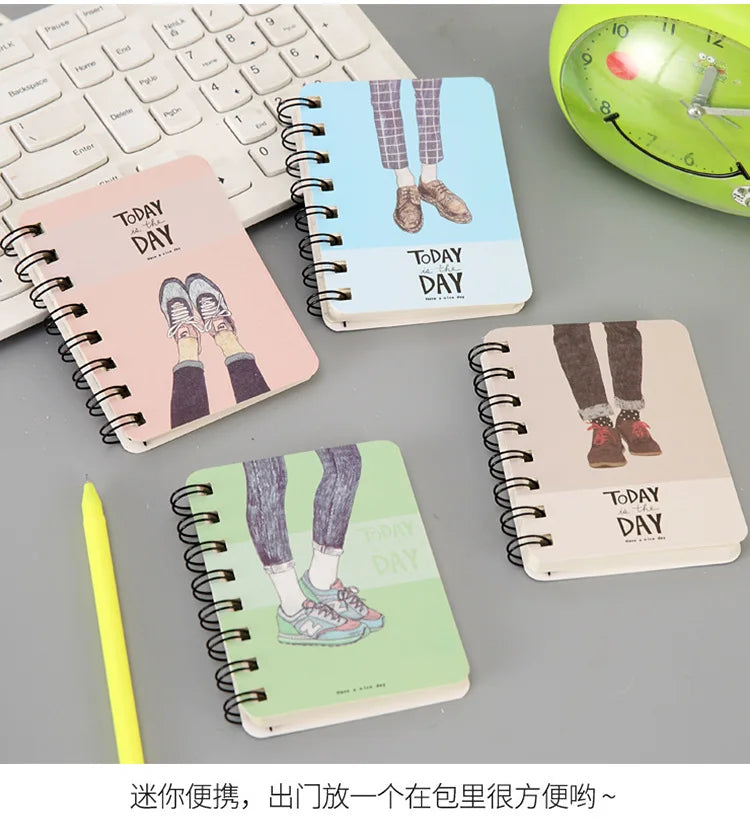 5 Pcs Especial Criativo Dos Desenhos Animados Bonito Engrossado Bobina Notebook Bloco de Notas Portátil Estudante Papelaria Livro Atacado Fábrica