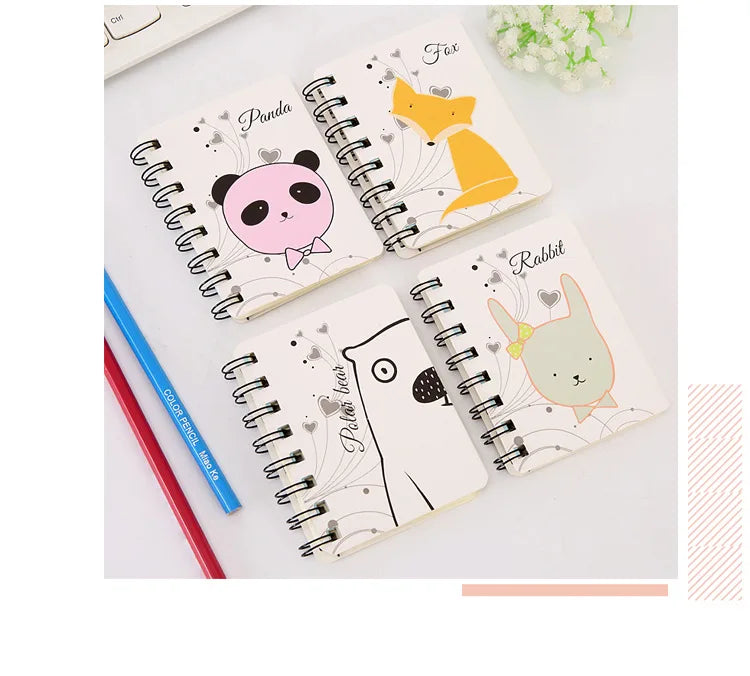 5 Pcs Especial Criativo Dos Desenhos Animados Bonito Engrossado Bobina Notebook Bloco de Notas Portátil Estudante Papelaria Livro Atacado Fábrica